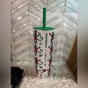 STARBUCKS x Roller Rabbit 2025 Christmas Tumbler 24oz Cup w Lid & Straw MIIR